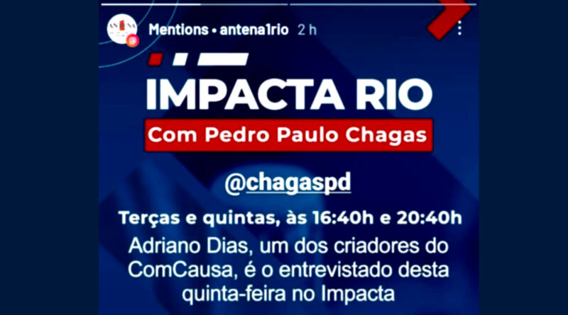 ComCausa no Impacta Rio da Rádio Antena 1 FM