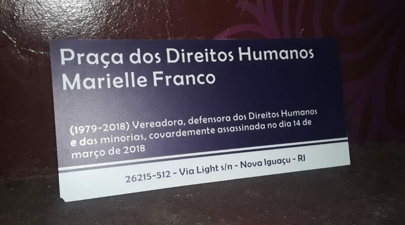 Rede de Sementes do Instituto Marielle Franco faz ato em Nova Iguaçu